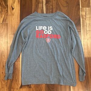 Women’s Radford University Life Is Good Go Radford Gray Long Sleeve Shirt